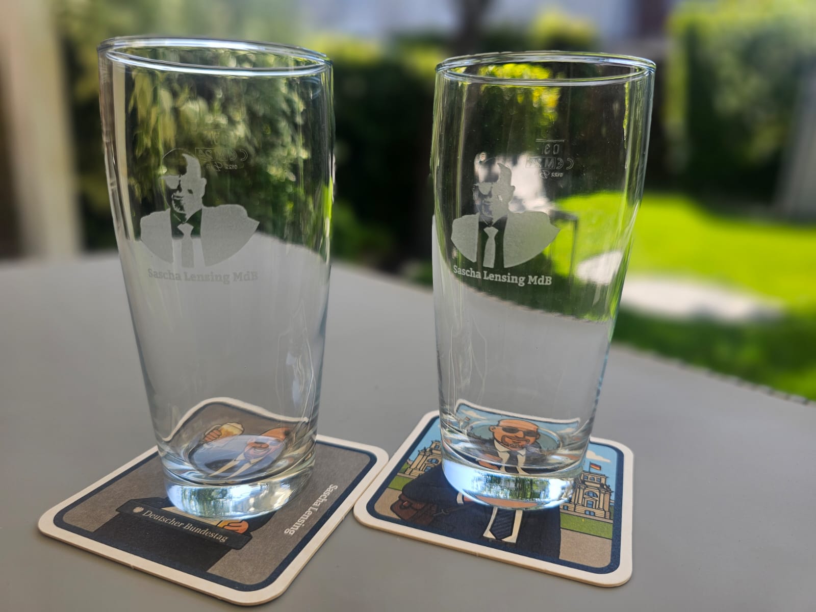 Bierglas & Bierdeckel Set